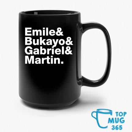 Emile and bukayo and gabriel and martin Mug