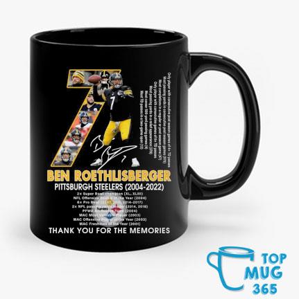 Ben roethlisberger Pittsburgh steelers 2004 2021 thank you for the memories  shirt, hoodie, sweater, long sleeve and tank top