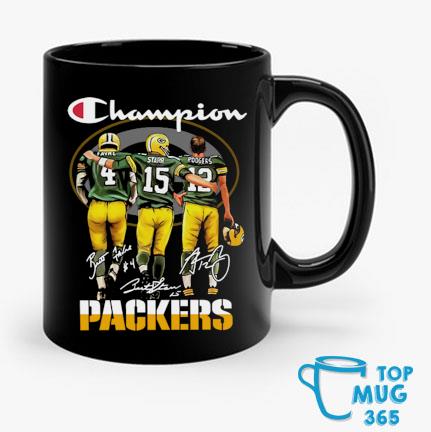 Green Bay Packers Champion Quarterback Brett Favre Bart Starr and Aaron  Rodgers signatures shirt,Sweater, Hoodie, And Long Sleeved, Ladies, Tank Top