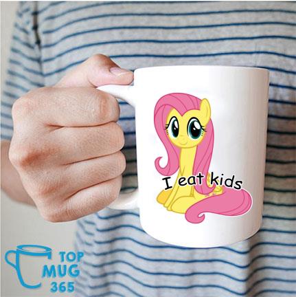 Fluttershy I Eat Kids Mugs