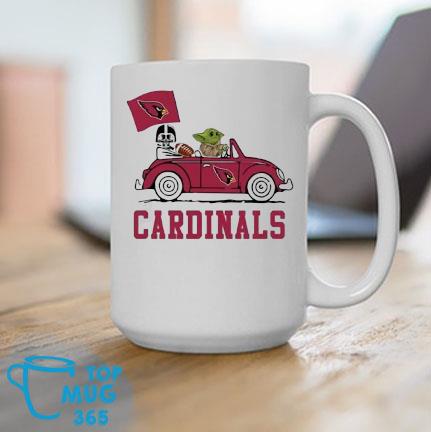 Arizona Cardinals Darth Vader Baby Yoda Driving Star Wars Shirt