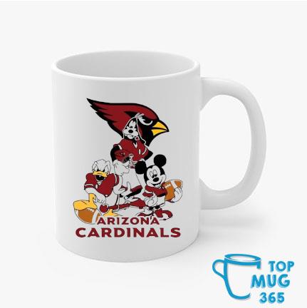 Arizona Cardinals Mickey Mouse Donald Duck Goofy Mug, hoodie