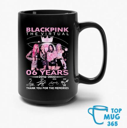 Black Pink The Virtual 06 Years 2016 2022 Thank You For The Memories Signatures Mug
