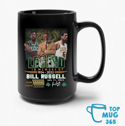 Legend In Memory Of 1934 2022 Bill Russell July 31 2022 Signature Mug