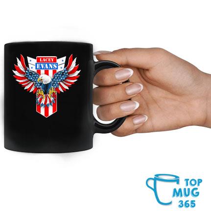 Lacey Evans Branded Eagle American Flag Mug Mug đen