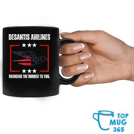DeSantis Airlines Political Meme Ron DeSantis Usa Flag Eagle T-Mug Mug đen