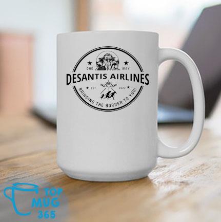 DeSantis Airlines Badge Political Meme Ron DeSantis Est 2022 Mug