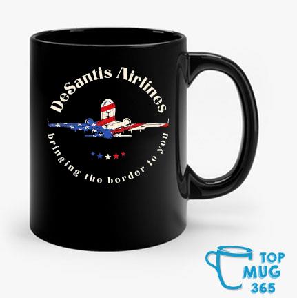 DeSantis Airlines Political Meme Ron DeSantis Us Flag T-Mug Mug den