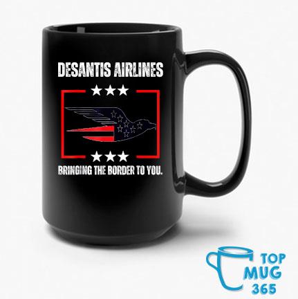 DeSantis Airlines Political Meme Ron DeSantis Usa Flag Eagle T-Mug