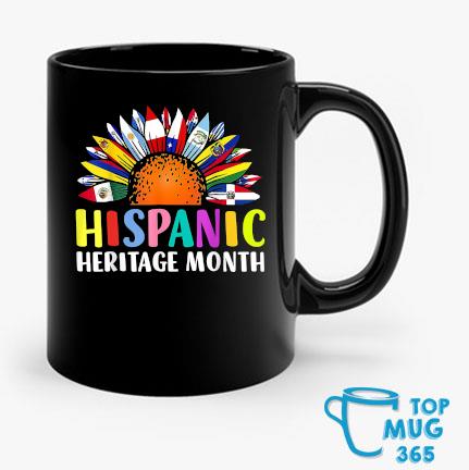Hispanic Heritage Month Sunflower Latino Countries Flags Mug Mug den