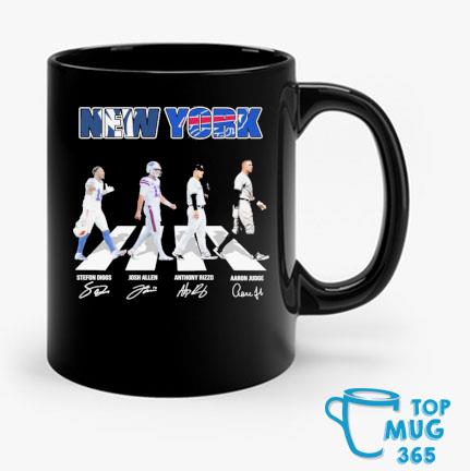 New York Yankees And Buffalo Bills Abbey Road Signatures Mug Mug den