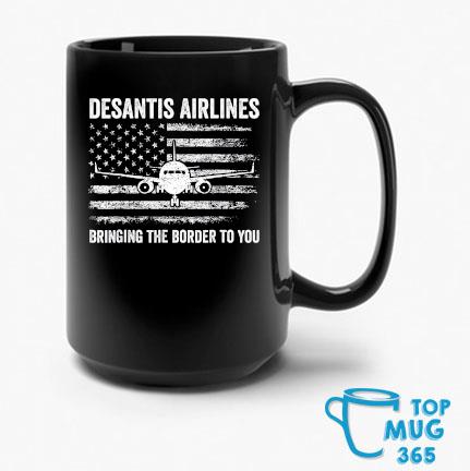 Political DeSantis Airlines Political Meme Ron DeSantis US Flag T-Mug