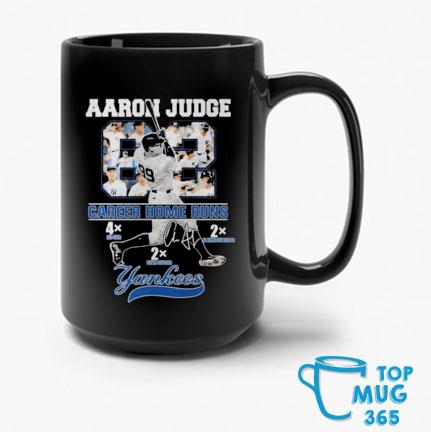 Aaron Judge 62 Career Home Runs New York Yankees Signature Mug