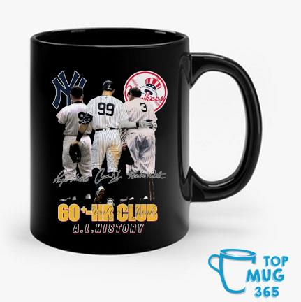 New York Yankees Roger Maris Aaron Judge And Babe Ruth 60 HR Club Signatures Mug Mug den