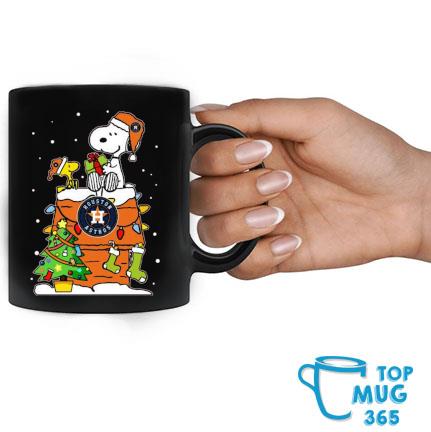 Official Snoopy and Woodstock houston astros merry christmas cup