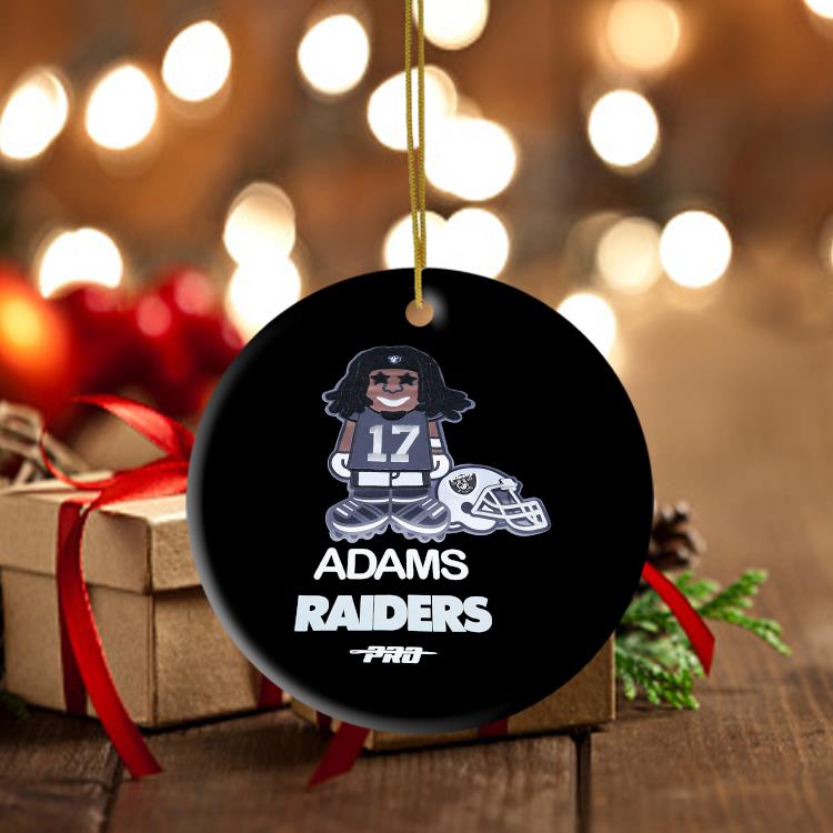 Las Vegas Raiders Davante Adams Pro Standard Black Player Avatar Ornament