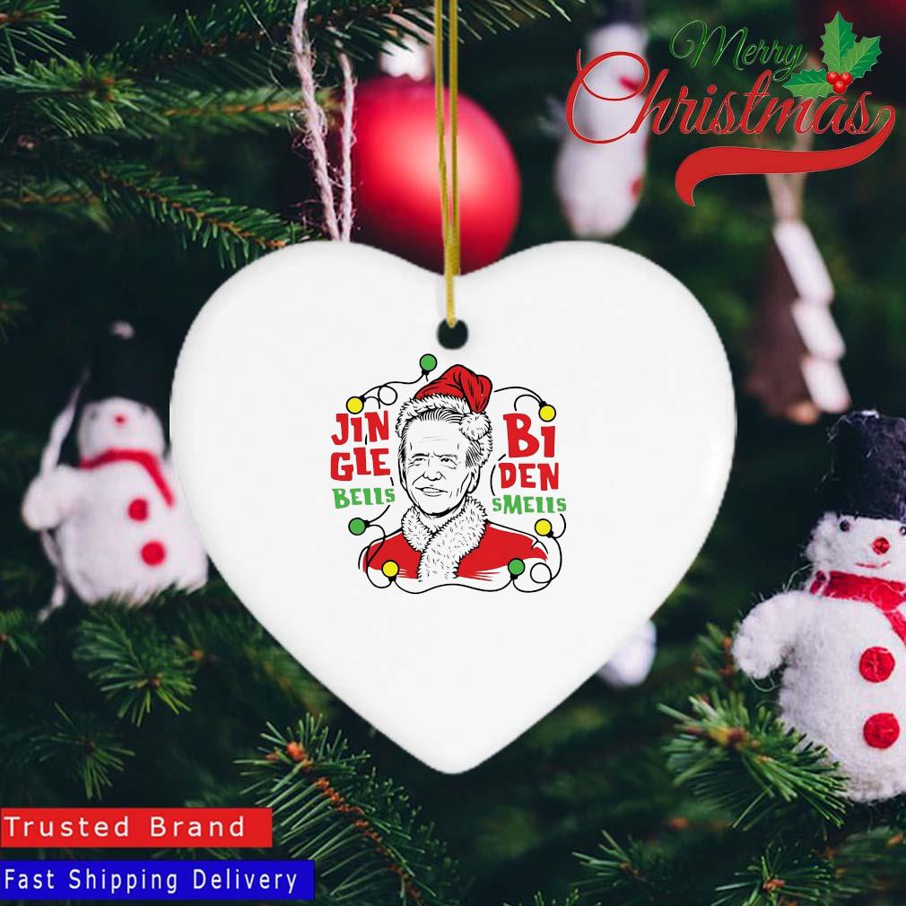 Santa Biden Jingle Bells Biden Smells Christmas 2022 Ornament Heart