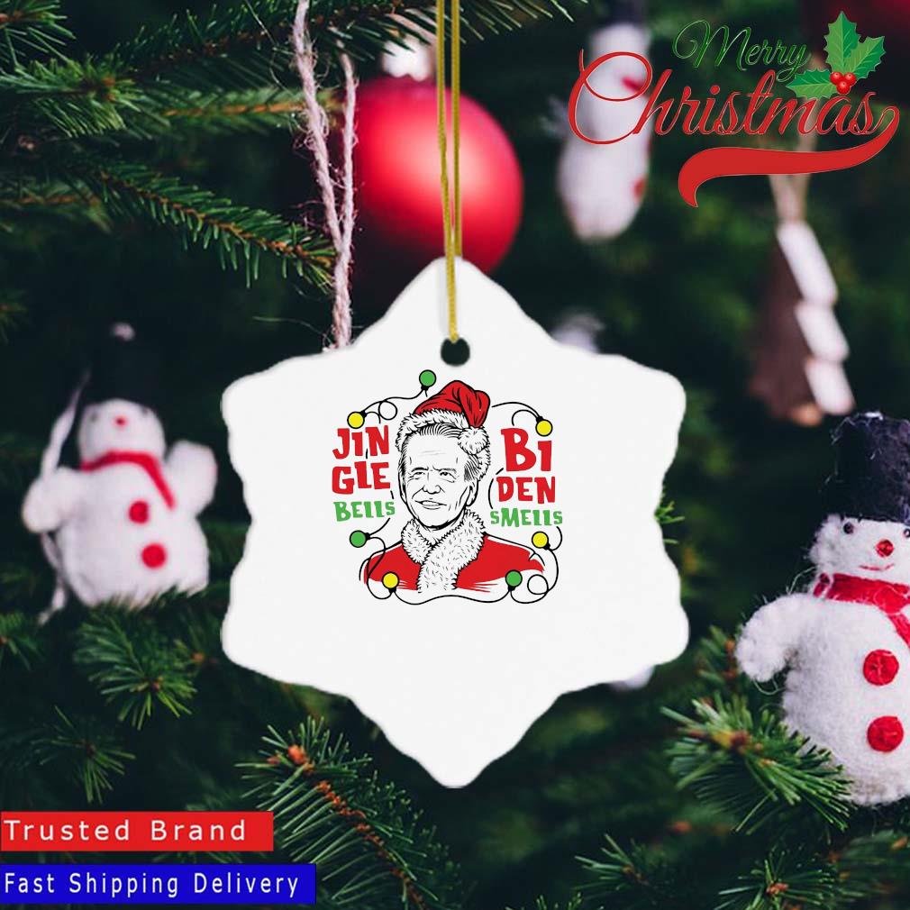 Santa Biden Jingle Bells Biden Smells Christmas 2022 Ornament Snowflake