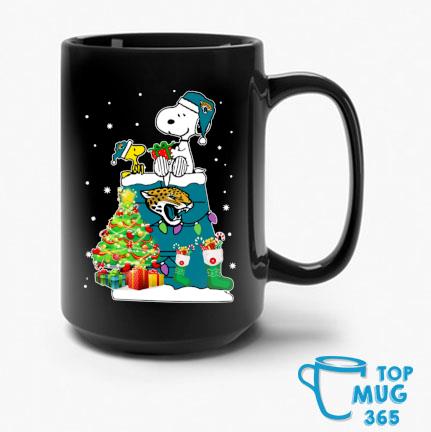 Snoopy And Woodstock Jacksonville Jaguars Merry Christmas Mug