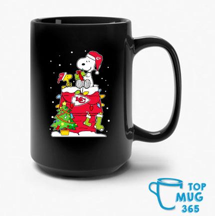 Snoopy And Woodstock Kansas City Chiefs Merry Christmas Mug
