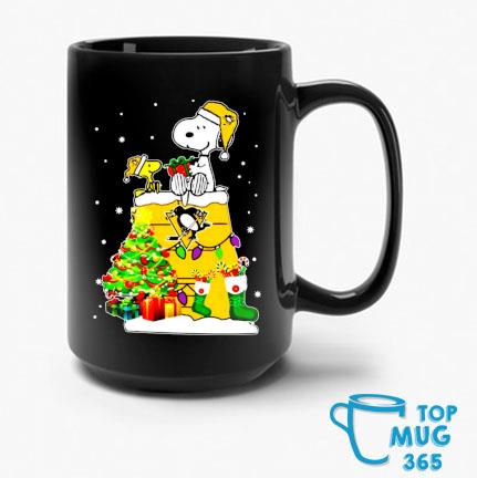 Snoopy And Woodstock Pittsburgh Penguins Merry Christmas Mug