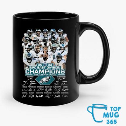 Philadelphia Eagles 2022 Nfc East Division Champions Signature Mug