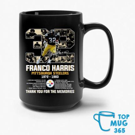 32 franco Harris Pittsburgh Steelers 1972-1983 thank you for the memories  shirt, hoodie, sweater, long sleeve and tank top