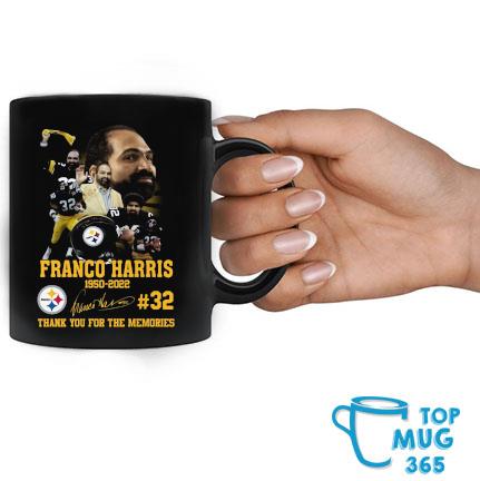 Pittsburgh steelers 32 Franco Harris 1950 2022 thank you for the memories  signature t-shirt, hoodie, sweater, long sleeve and tank top