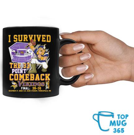 I survived the 33 point comeback Minnesota Vikings skol shirt, hoodie,  sweater, long sleeve and tank top