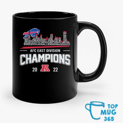 Buffalo Bills Players Names Skyline AFC East Division Champions 2022 shirt,  hoodie, sweater, long sleeve and tank top