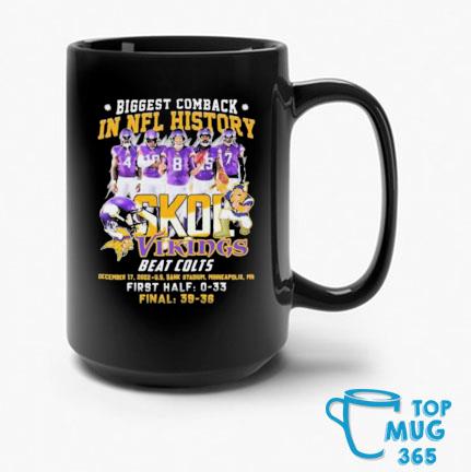 Minnesota Vikings Skol Largest Comeback In NFL History shirt,Sweater,  Hoodie, And Long Sleeved, Ladies, Tank Top