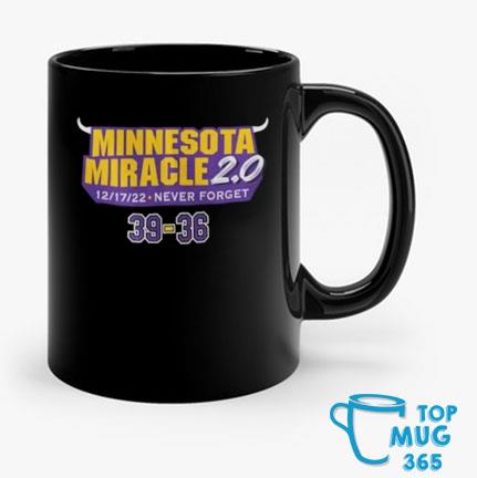 Minnesota Vikings Minnesota Miracle 2.0 2022 Never Forget 39-36