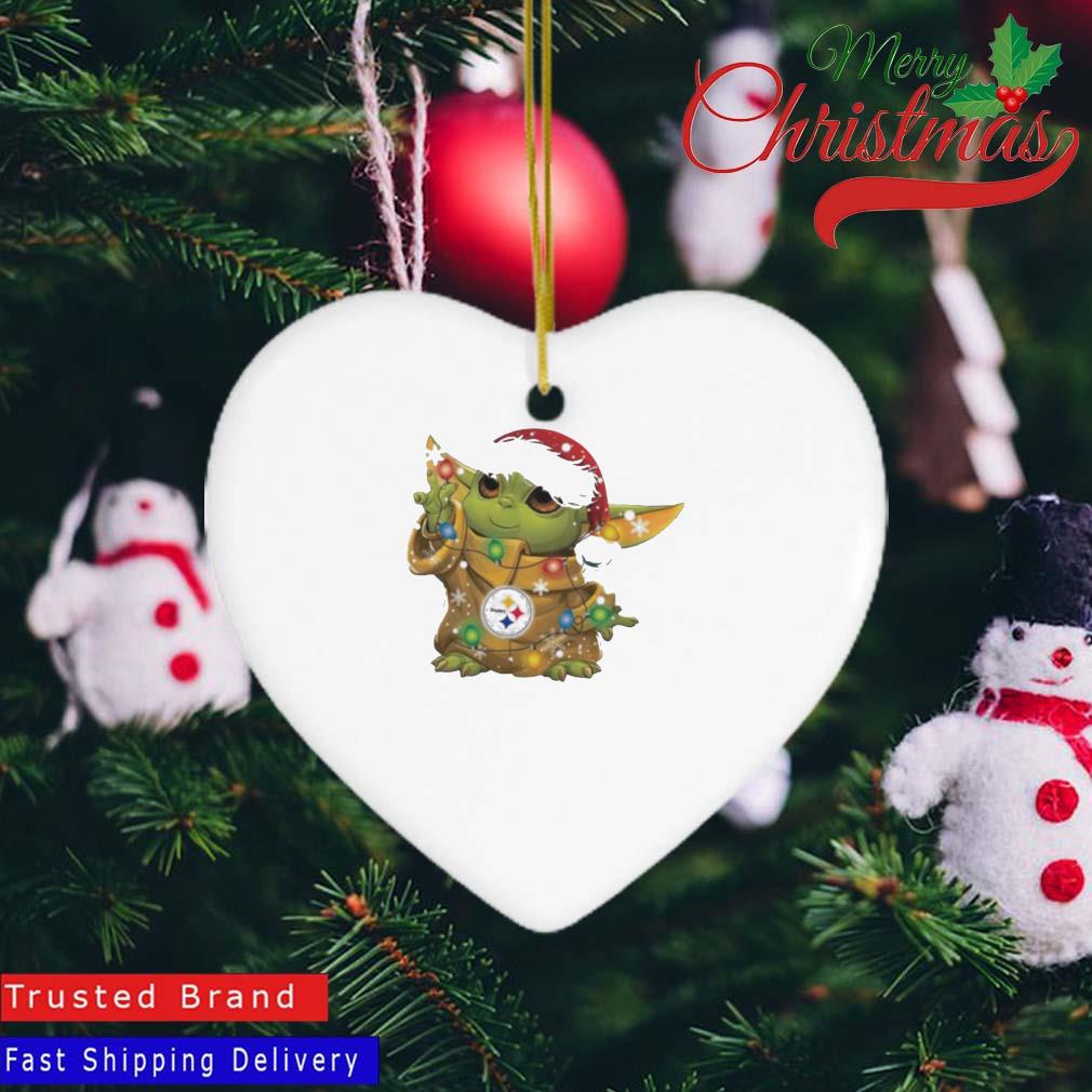 Pittsburgh Steelers-Baby Yoda Christmas Tree Ornament