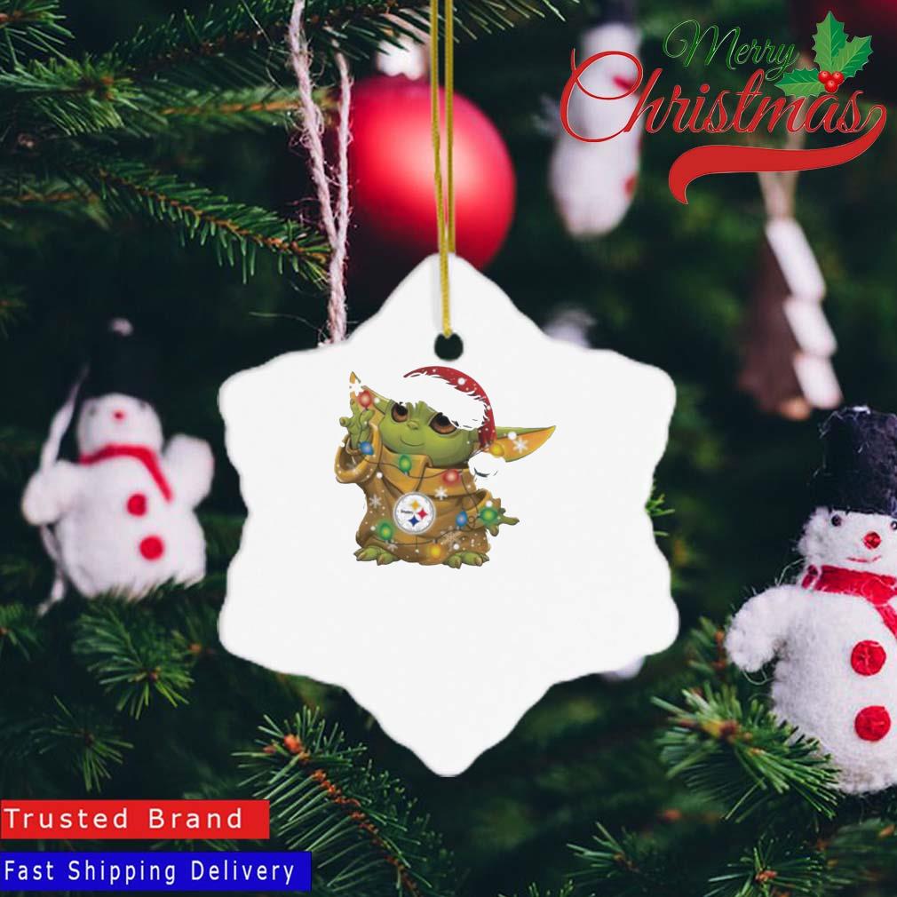 Pittsburgh Steelers-Baby Yoda Christmas Tree Ornament