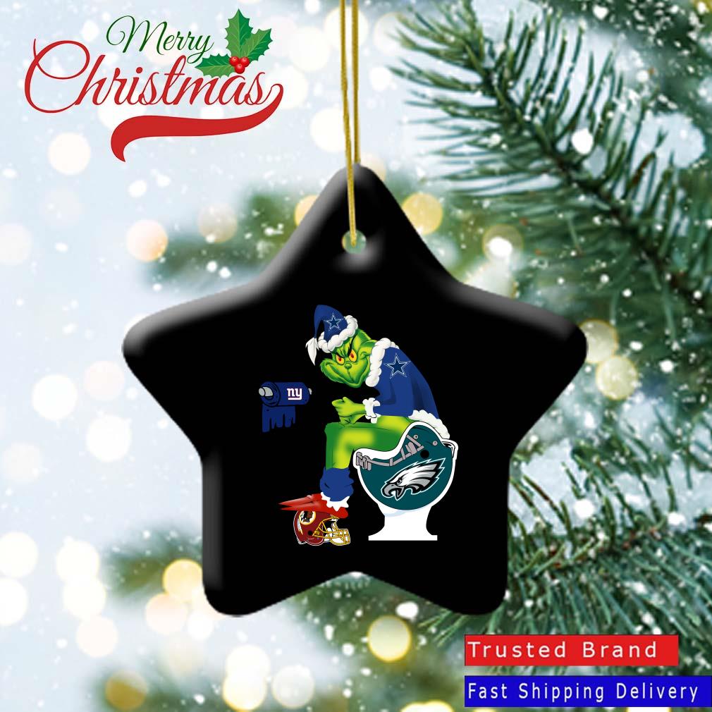 Dallas Cowboys NFL Funny Grinch Christmas Ornaments