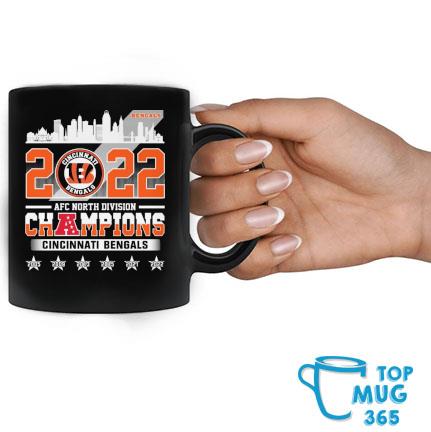 Cincinnati Bengals City Skyline 2022 AFC North Division Champions