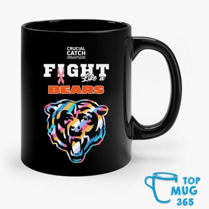 Chicago Bears Crucial Catch Intercept Cancer Fight Like A Bears Mug, hoodie,  sweater, long sleeve and tank top