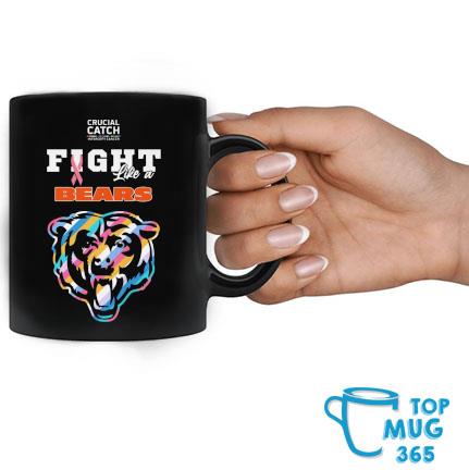 Chicago Bears Crucial Catch Intercept Cancer Fight Like A Bears Mug, hoodie,  sweater, long sleeve and tank top