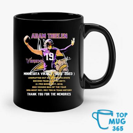 Minnesota Vikings 2013 – 2023 19 Adam Thielen Thank You For The Memories Adam  Thielen T-Shirt, hoodie, sweater, long sleeve and tank top