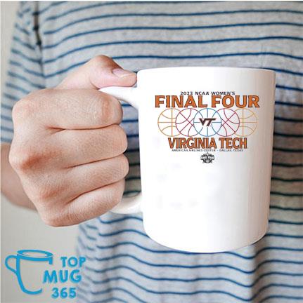 Virginia Tech Hokies 2023 NCAA Women's Basketball Tournament March Madness Final Four Gear T-Mug Mug trang