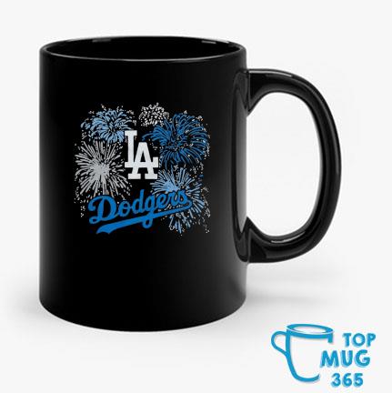 Awesome lA Dodgers fireworks 4th of July shirt, hoodie, sweater