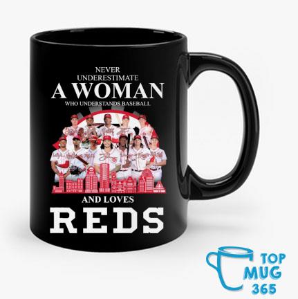 Official never underestimate a woman who understands baseball and loves cincinnati  reds shirt, hoodie, sweater, long sleeve and tank top