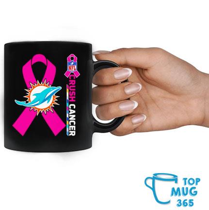 Official MiamI dolphins NFL crush cancer T-shirt, hoodie, tank top, sweater  and long sleeve t-shirt