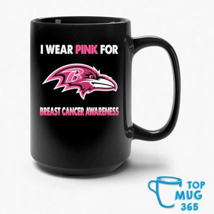 Baltimore Ravens I Wear Pink For Breast Cancer Awareness 2023 Mug