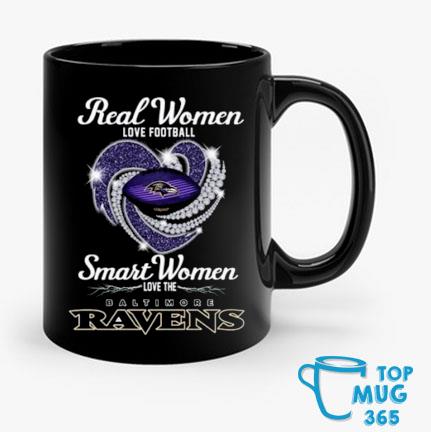 Real Women Love Football Smart Women Love The Baltimore Ravens Heart  Diamond Sweatshirt, hoodie, sweater, long sleeve and tank top