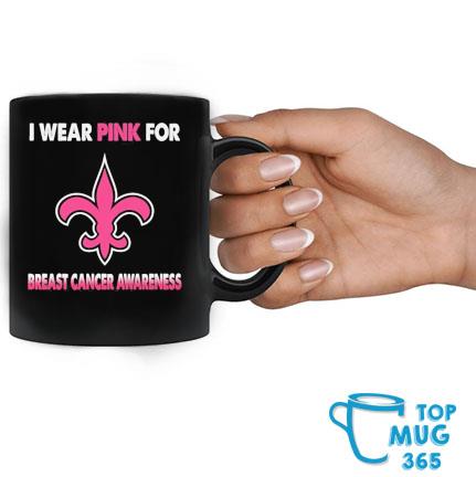 New Orleans Saints I Wear Pink For Breast Cancer Awareness Shirt