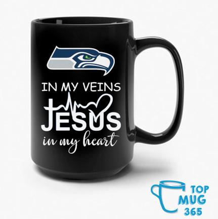 Seattle Seahawks Logo 2023 In My Veins Jesus In My Heart shirt