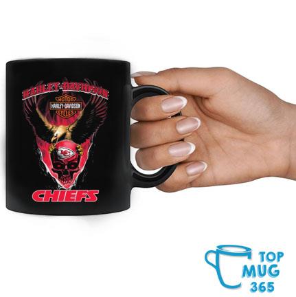 Harley Davidson Motorcycles Eagle Skull Kansas City Chiefs Mug, hoodie,  sweater, long sleeve and tank top