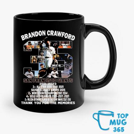 Official 35 brandon crawford san francisco giants 2011 2023 thank you for  the memories signature T-shirt, hoodie, tank top, sweater and long sleeve  t-shirt