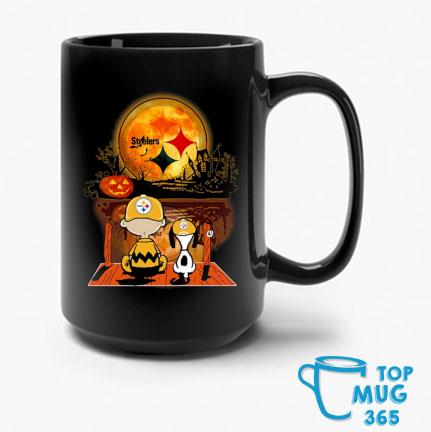 Snoopy And Charlie Brown Pumpkin Pittsburgh Steelers Halloween Moon